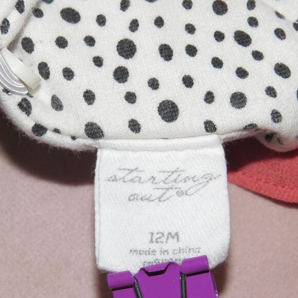 Starting Out Polka Dot Ruffle Detail Baby Long Sleeve Top - Picture 5 of 7